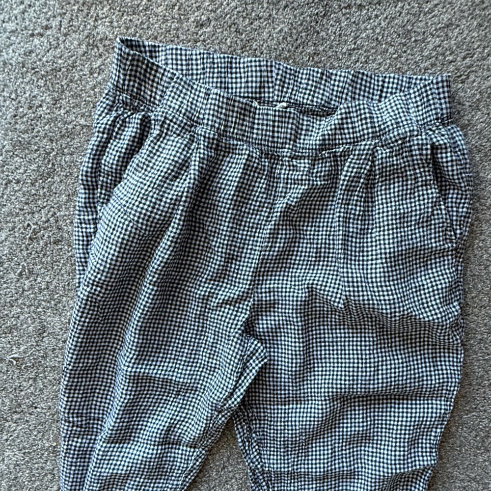 Eileen Fisher Puckered Organic Linen Pants - Picture 5 of 8